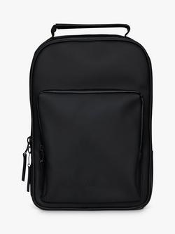 Rains Waterproof 15" Laptop Book Daypack, Drift, Black