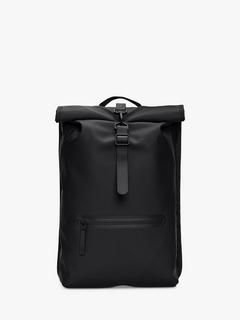 Rains Roll-Top Rucksack, 13L, Black