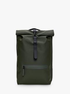 Rains Roll-Top Rucksack, 13L, Green