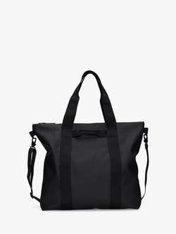 Rains Tote Bag, Black, Black