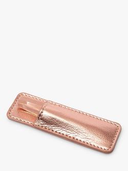 Tweezerman Rose Gold Mini Slant Tweezers with Case - view 2, 