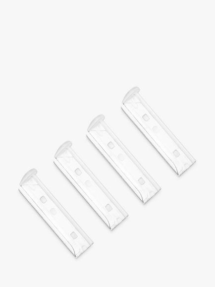 Tweezerman Facial Razor Replace Blades, x 4, 