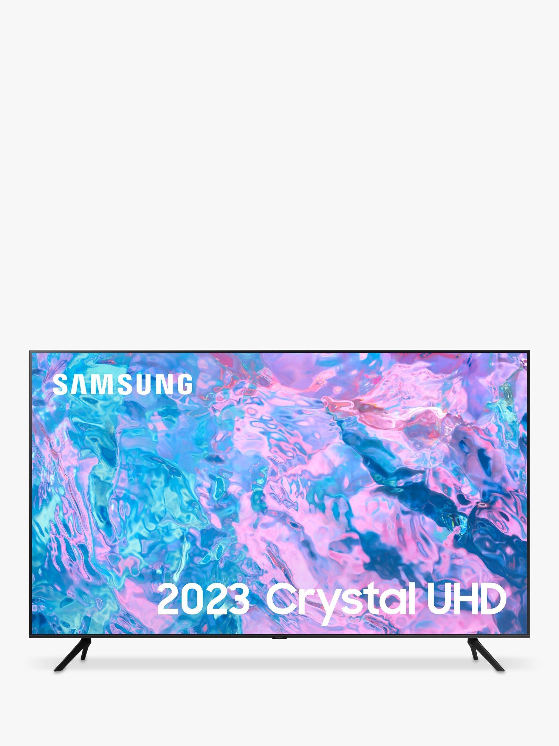 Samsung UE55CU7100 (2023) LED HDR 4K Ultra HD Smart TV, 55 inch with TVPlus, Black