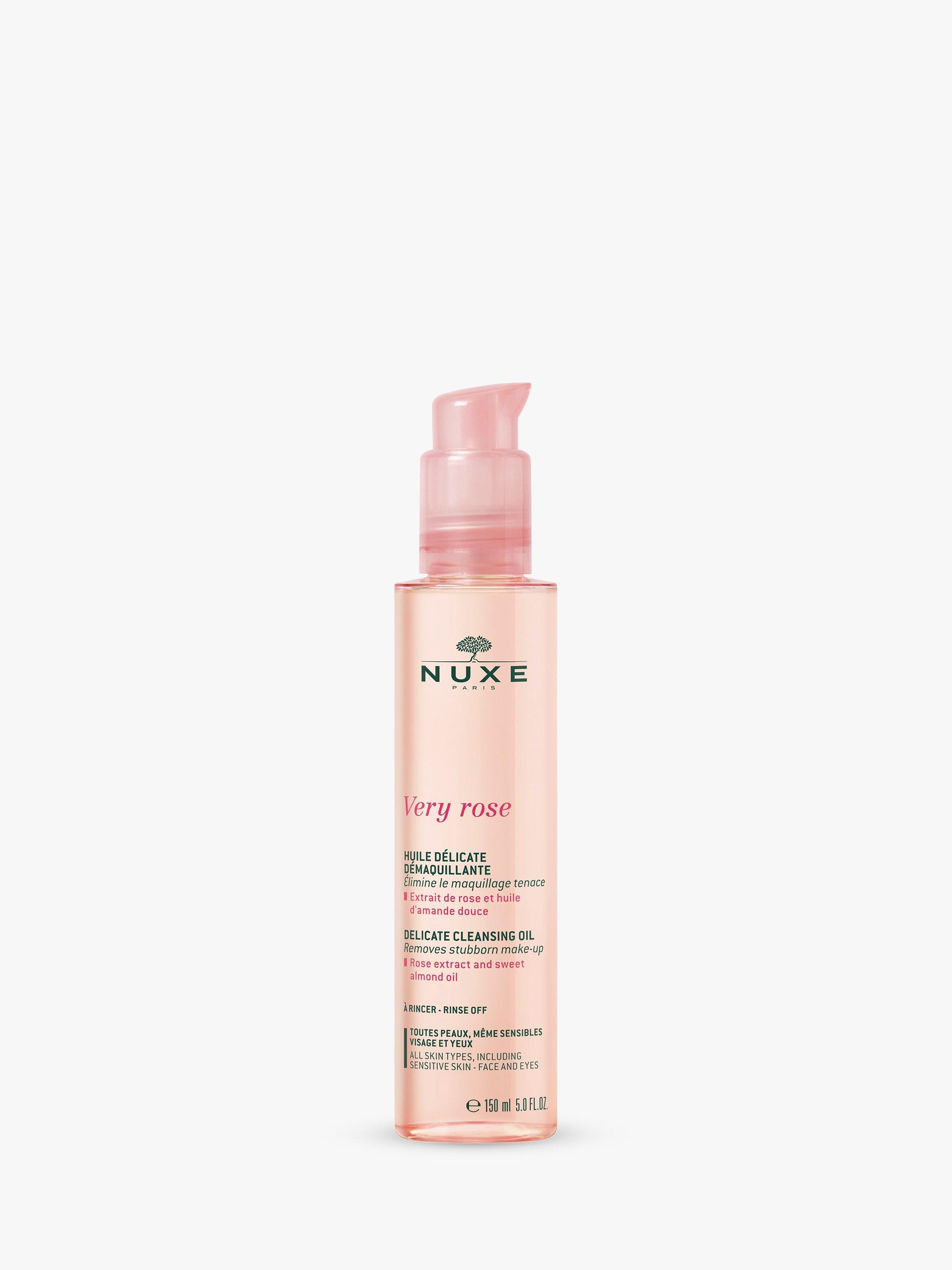 Product image 1 of 4, which shows NUXE Very Rose Delicate Cleansing Oil, 150ml