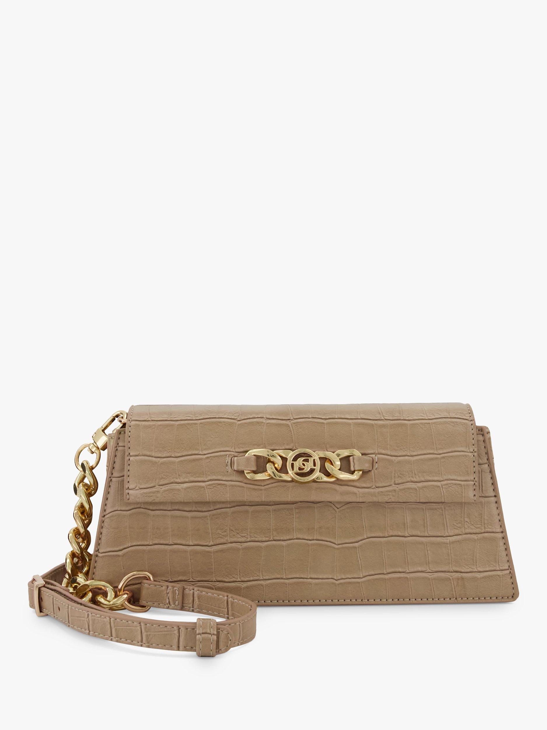 Dune Bemmett Croc Chain Trim Clutch Bag