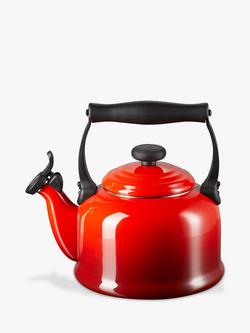 Le Creuset Traditional Stovetop Whistling Kettle, 2.1L, Cerise