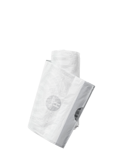 Brabantia PerfectFit Bin Liners, 50-60L - Size H, 120 Bags - view 2, White