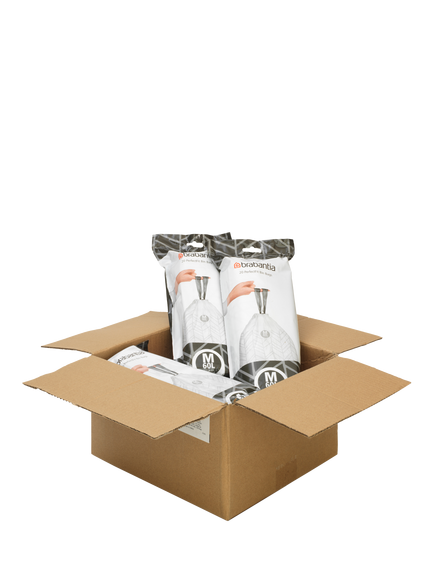 Brabantia PerfectFit Bin Liners, 60L - Size M, 120 Bags - view 2, White