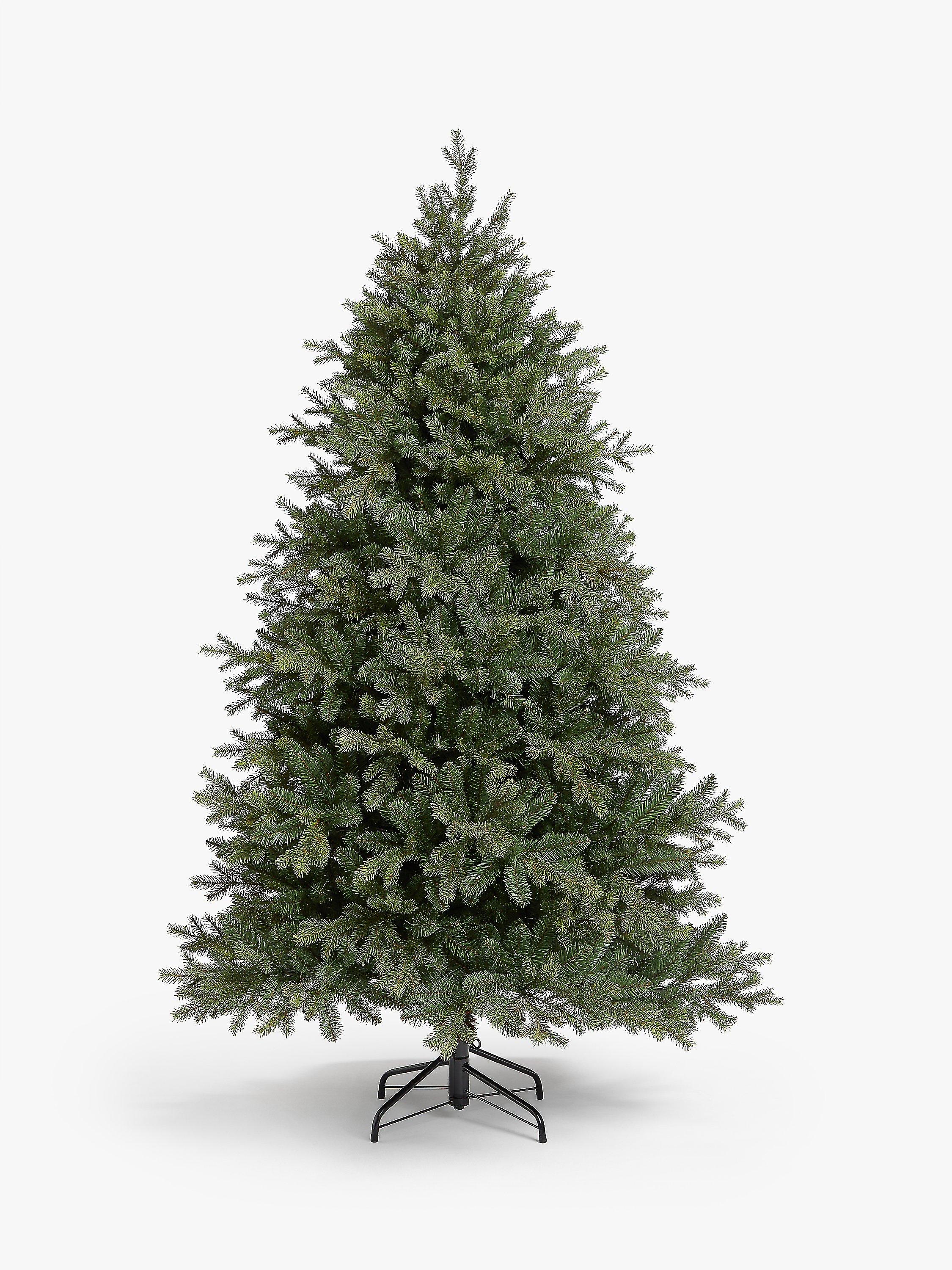 John Lewis Brunswick Snowy Spruce Unlit Christmas Tree, 6ft