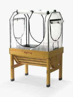 VegTrug Classic Greenhouse Frame & Multi Cover Set for Outdoor Small Planter - view 2, White Clear