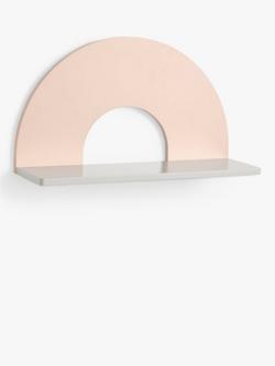 John Lewis Arch Wall Shelf, Pink