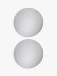 John Lewis Etched Scallop Stainless Steel Round Placemats, Set of 2