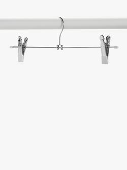 John Lewis Metal Grip Hangers, Set of 3, Silver
