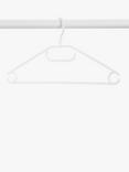 John Lewis Plastic Swivel Hangers, Set of 6, White