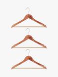 John Lewis Clothes Hangers (FSC Cedar), Pack of 3, Natural