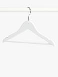 John Lewis Children's (FSC- Lotus Wood) Clothes Hangers, Pack of 6, White