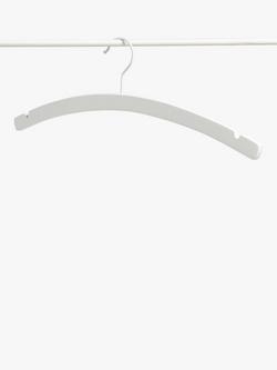 John Lewis Crescent Hanger (FSC Beech), Set of 6 - view 2, White