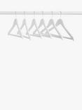 John Lewis Clothes Hangers (FSC), Pack of 6, White