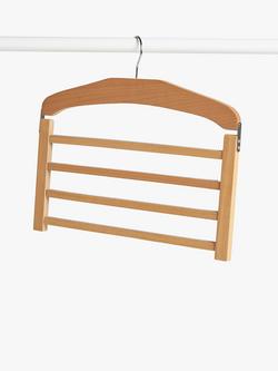 John Lewis Trouser Hanger (FSC Beech), Natural, Natural