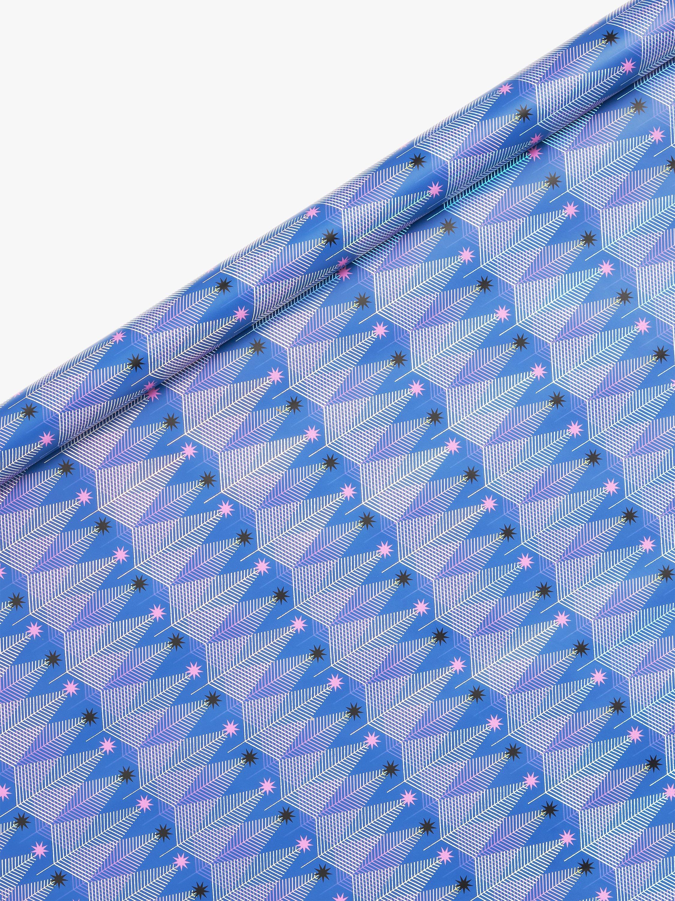 John Lewis Beyond Christmas Holographic Tree Gift Wrap, 4m