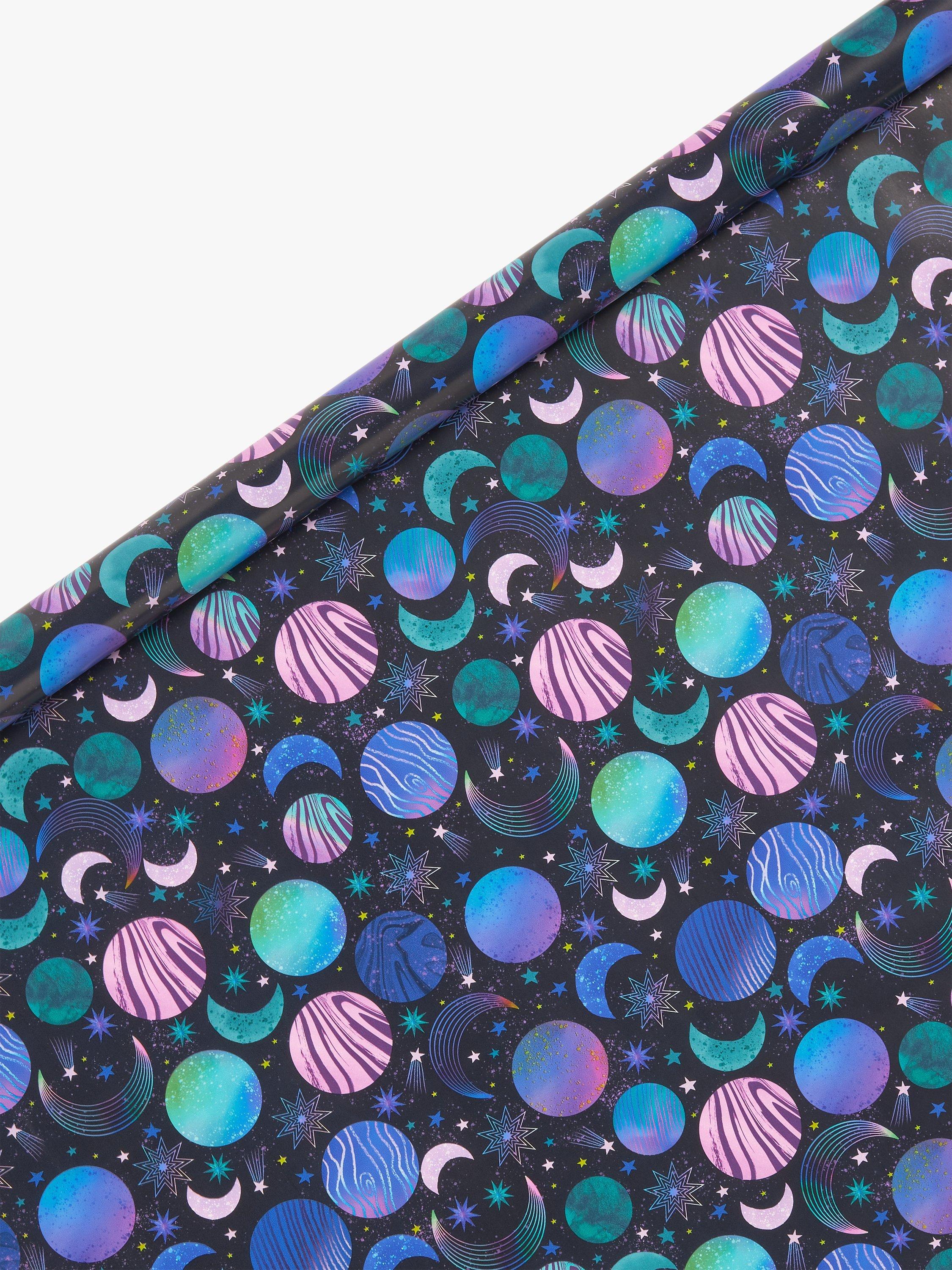 John Lewis Beyond Christmas Planets Gift Wrap, 10m