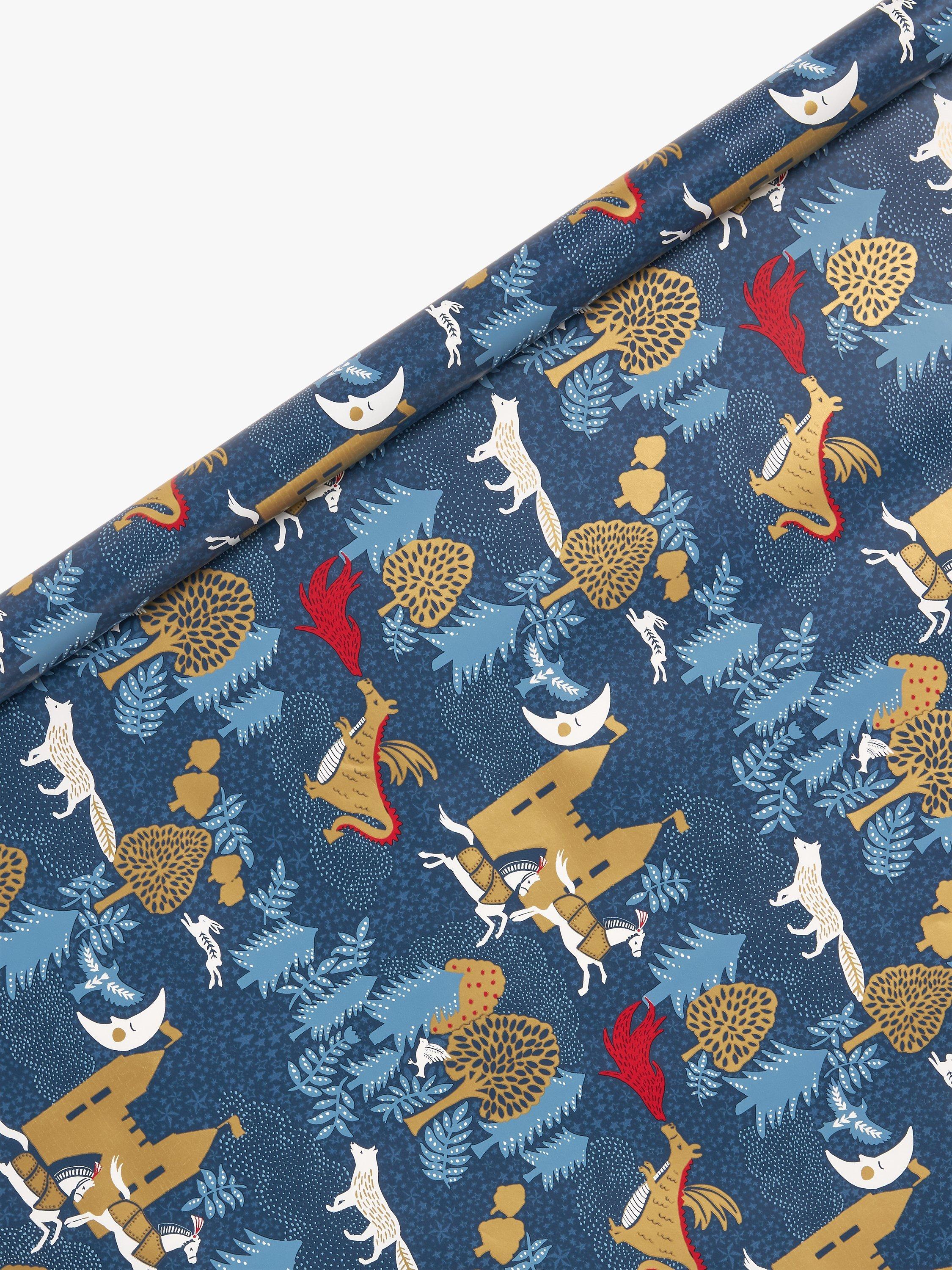 John Lewis Royal Fairytale Dragons Gift Wrap, 10m