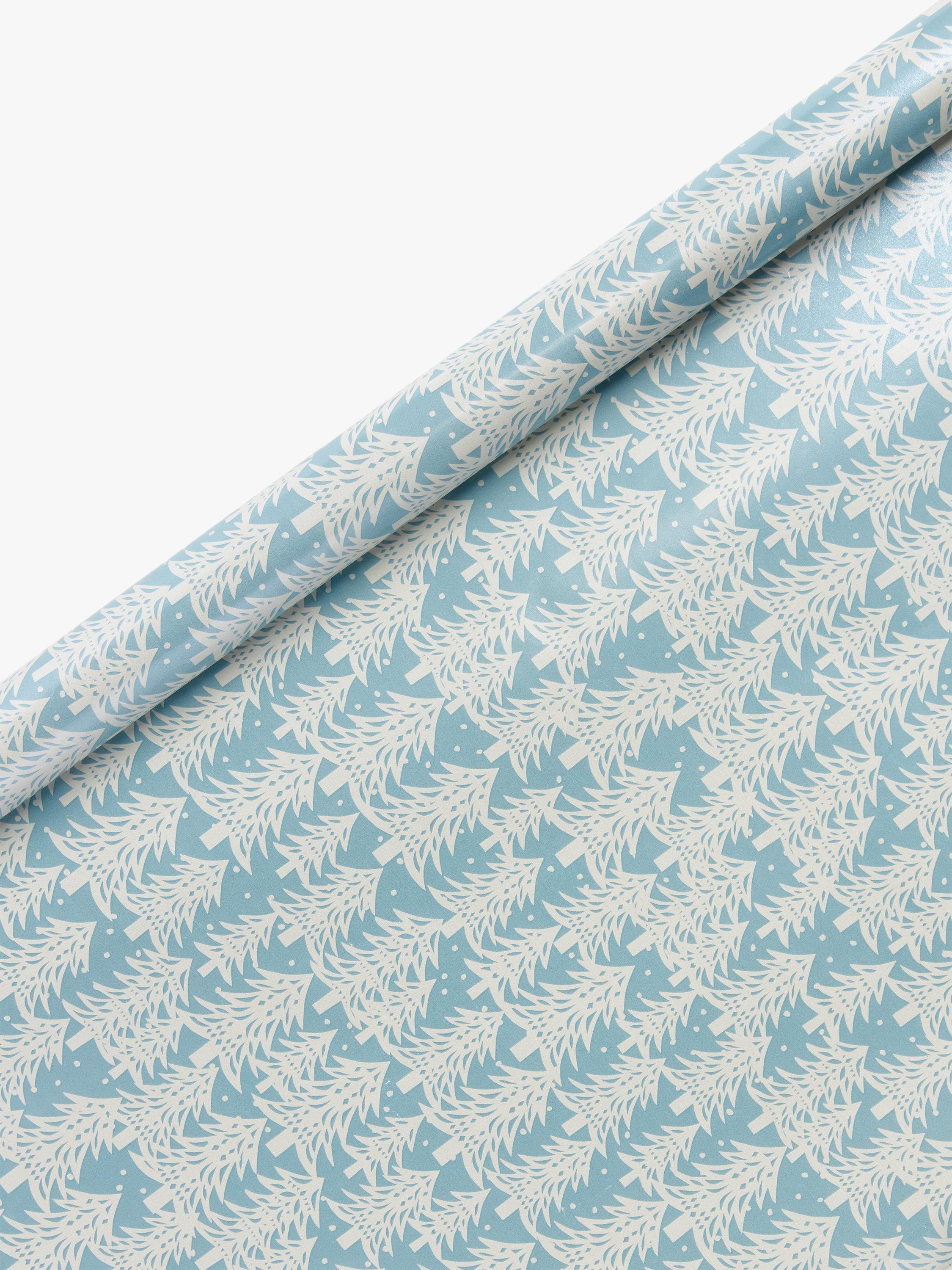 John Lewis Winter Fairytale Snowy Trees Gift Wrap, 4m
