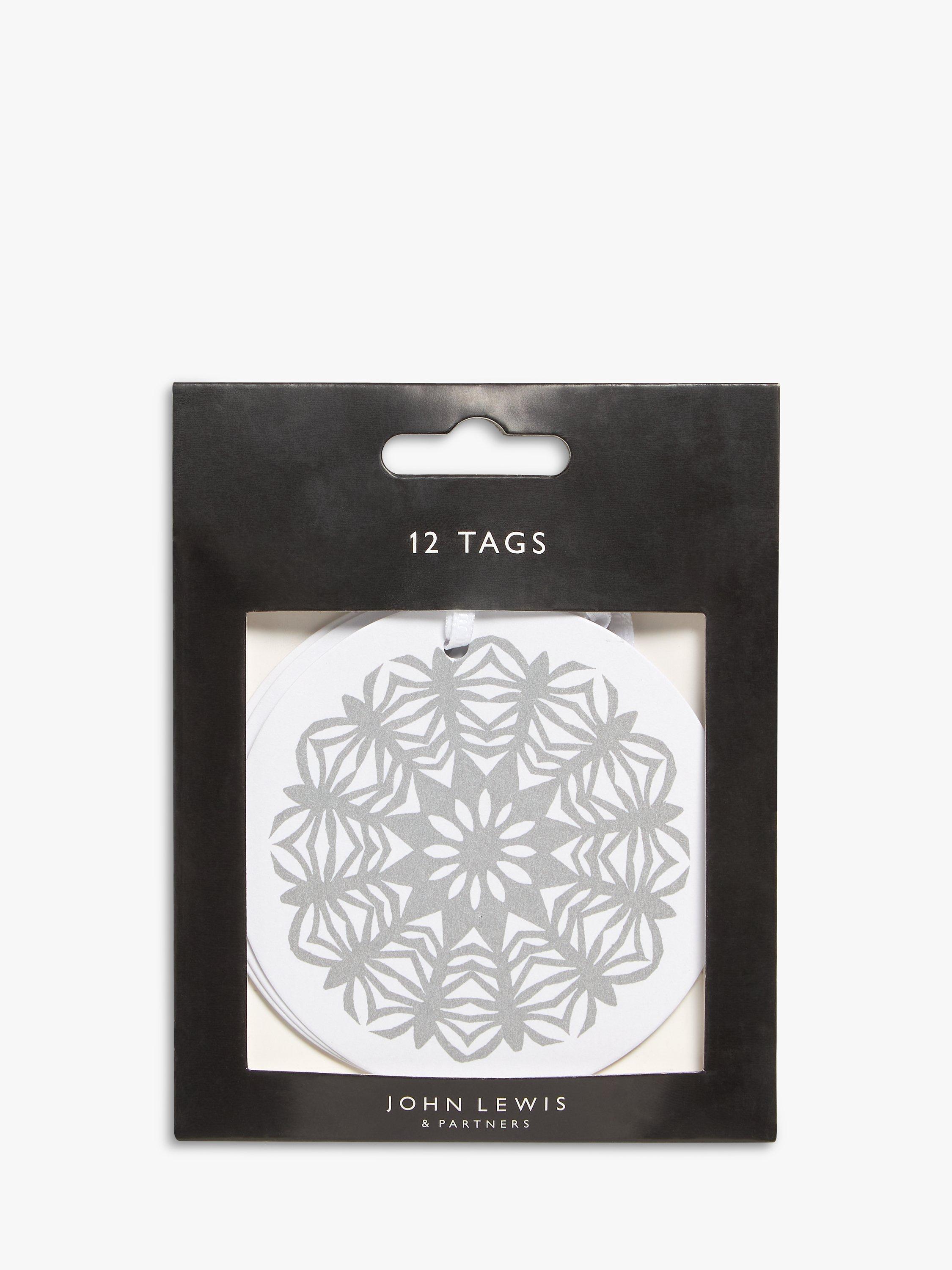John Lewis Winter Fairytale Snowflake Gift Tags, Pack of 12