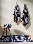 Harlequin x Sophie Robinson Thicket Bath Mat, Lapis