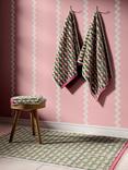 Harlequin x Sophie Robinson Basket Weave Bath Mat, Rose