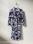 Harlequin x Sophie Robinson Thicket Bath Robe, Lapis