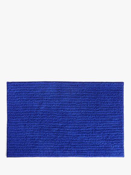 John Lewis Recycled Polyester Quick Dry Bobble Bath Mat, Cobalt