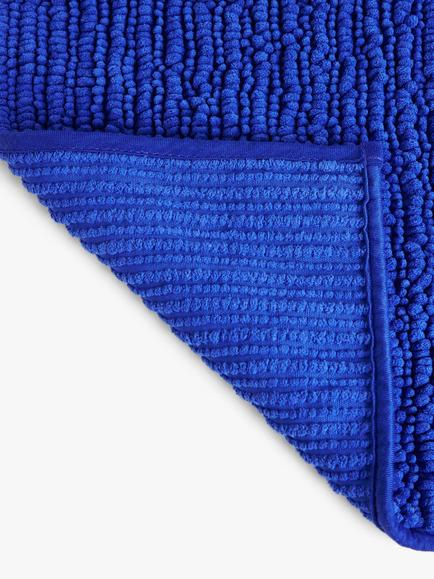 John Lewis Recycled Polyester Quick Dry Bobble Bath Mat - view 2, Cobalt