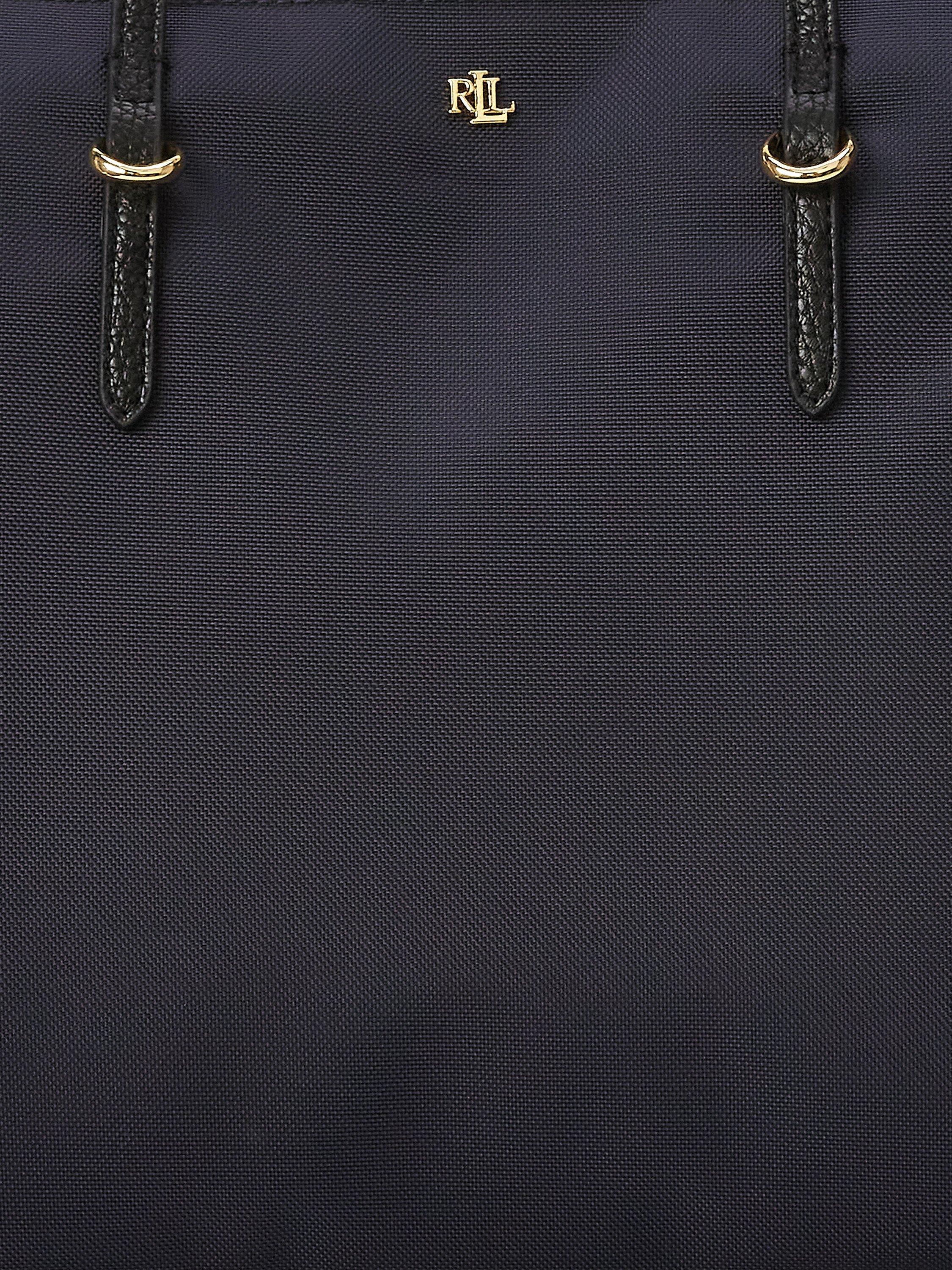 Product image 5 of 6, which shows Lauren Ralph Lauren Keaton Medium Nylon Tote Bag, Refined Navy