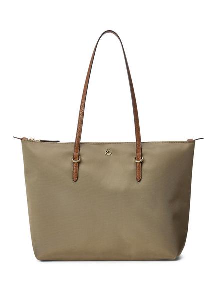 Lauren Ralph Lauren Keaton 26 Medium Tote Bag, Clay/Tan