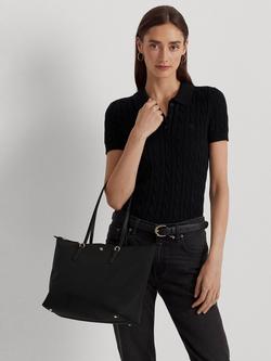 Lauren Ralph Lauren Nylon Medium Keaton Tote Bag - view 2, Black