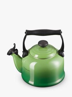 Le Creuset Traditional Stovetop Whistling Kettle, 2.1L - view 2, Bamboo