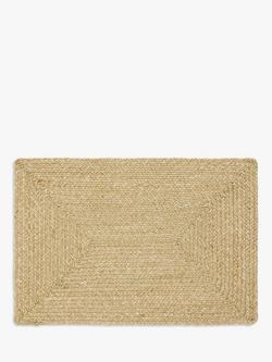John Lewis Braided Textured Door Mat, Neutral