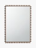 John Lewis Bobbin Rectangular Wood Frame Wall Mirror, 85 x 60cm, Natural