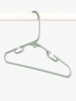 John Lewis Children's Coat Hanger, Pack of 5, Multi - view 2, White