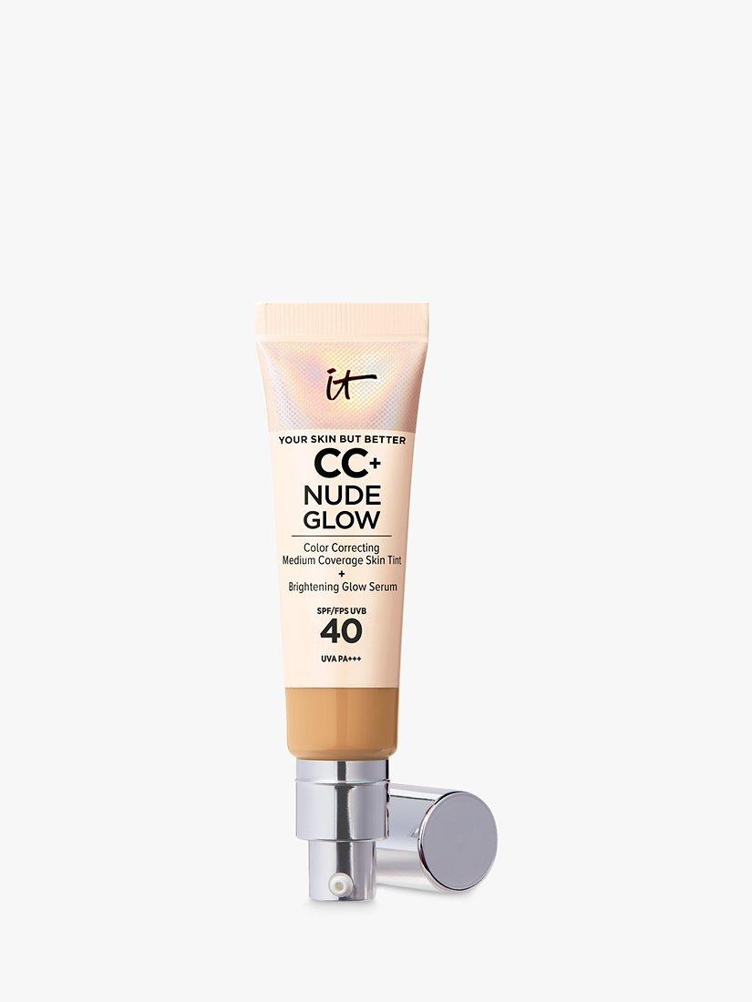 Product image 1 of 10, which shows IT Cosmetics Your Skin But Better CC+ Nude Glow with SPF 40, Tan Warm