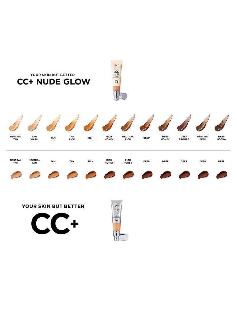 IT Cosmetics Your Skin But Better CC+ Nude Glow with SPF 40, Tan Warm