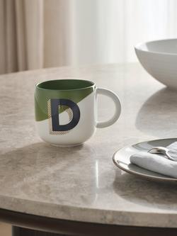 John Lewis Alphabet Fine China Mug - view 2, D
