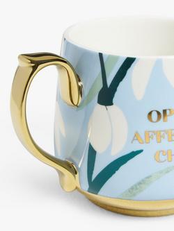 John Lewis Birthday Flower Fine China Mug, 434ml - view 2, January