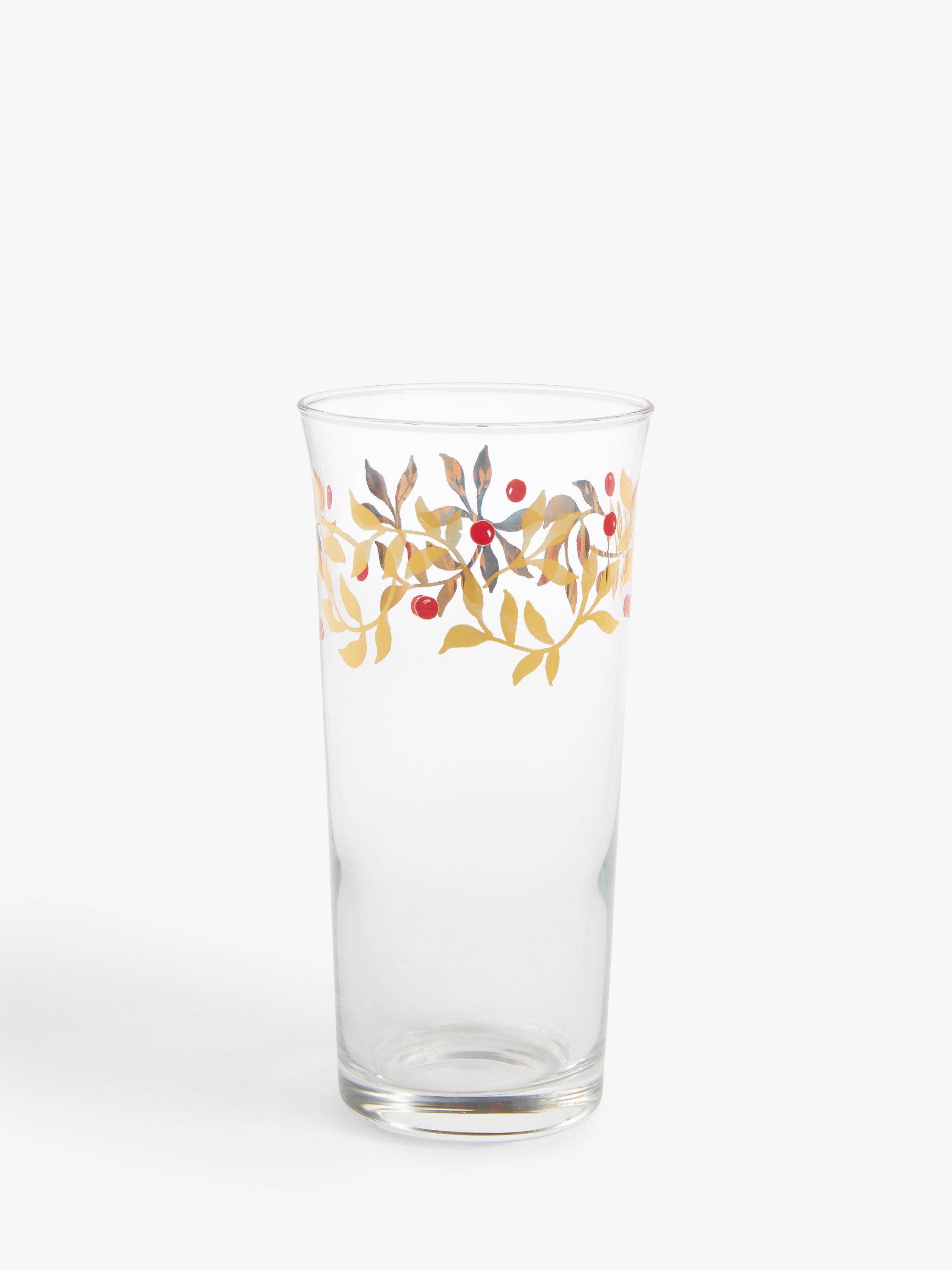 John Lewis Gold Trail Glass Highball, 300ml, Gold/Clear