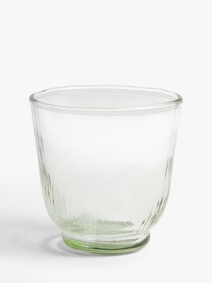 John Lewis Farmhouse Leckford Recycled Glass Tumbler, 250ml, Clear, Clear