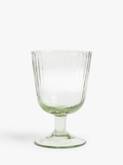 John Lewis Farmhouse Leckford Recycled Wine Glass, 200ml, Clear, Clear