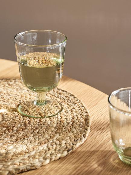 John Lewis Farmhouse Leckford Recycled Wine Glass, 200ml, Clear - view 2, Clear