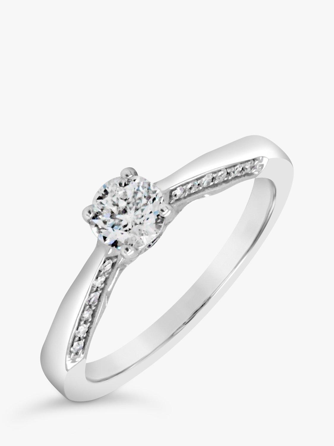 Product image 3 of 5, which shows Milton & Humble Jewellery Pre-Loved 18ct White Gold Diamond Engagement Ring