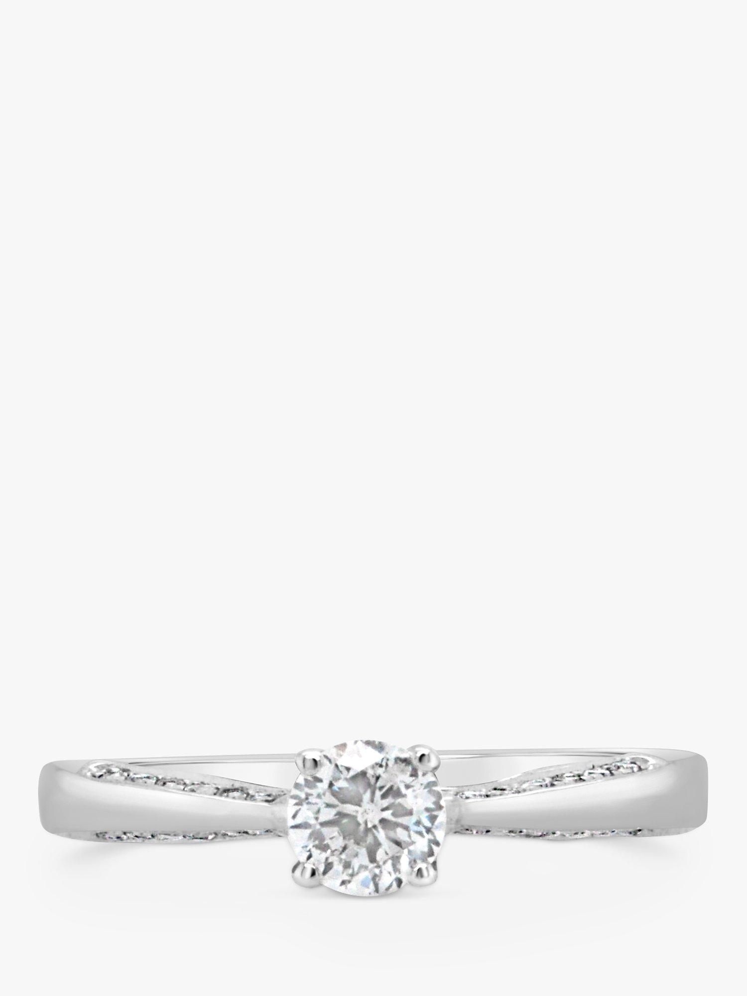 Product image 4 of 5, which shows Milton & Humble Jewellery Pre-Loved 18ct White Gold Diamond Engagement Ring